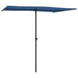 Vidaxl Parasol con polo in alluminio 2x1,5 m azzurro blu