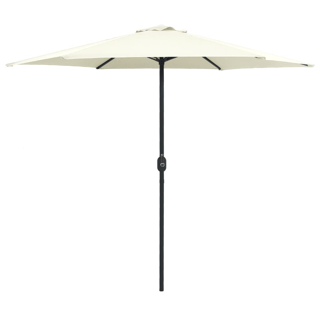 Vidaxl Parasol with aluminum pole 270x246 cm sandy white