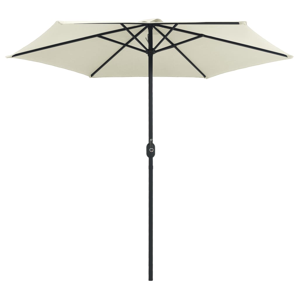 Vidaxl Parasol with aluminum pole 270x246 cm sandy white