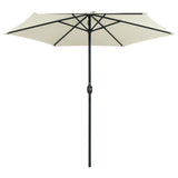 Vidaxl Parasol with aluminum pole 270x246 cm sandy white