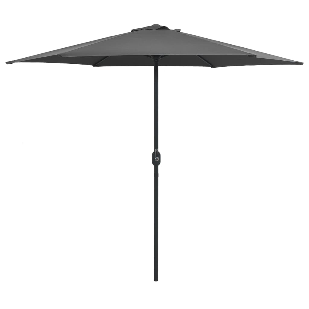 Vidaxl Parasol z aluminijastim drogom 270x246 cm antracit -obarvan