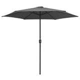 Vidaxl Parasol z aluminijastim drogom 270x246 cm antracit -obarvan