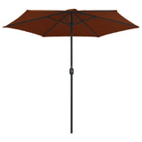 Vidaxl Parasol med aluminiumstång 270x246 cm terrakotta -färgad