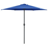 Vidaxl -parasol med aluminiumstang 270x246 cm Azure Blue