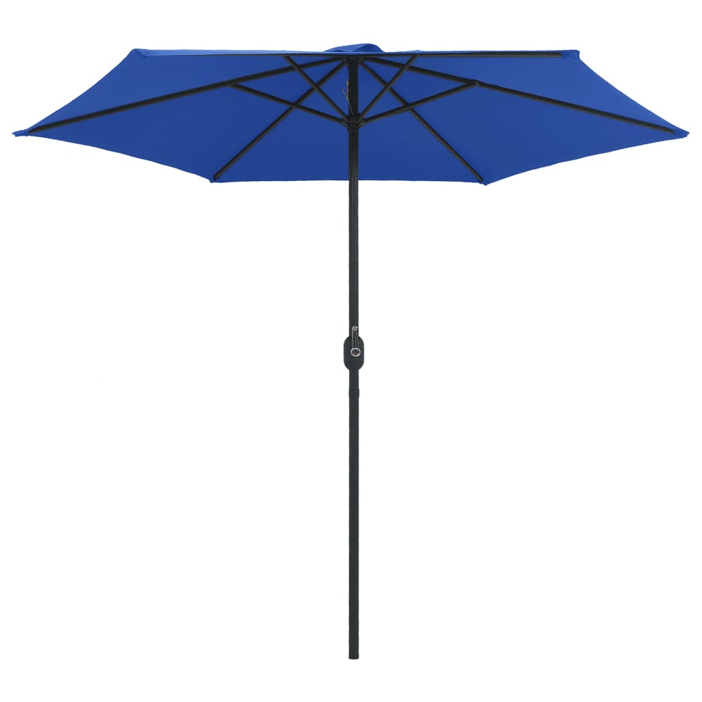 Vidaxl -parasol med aluminiumstang 270x246 cm Azure Blue