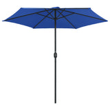 Vidaxl -parasol med aluminiumstang 270x246 cm Azure Blue