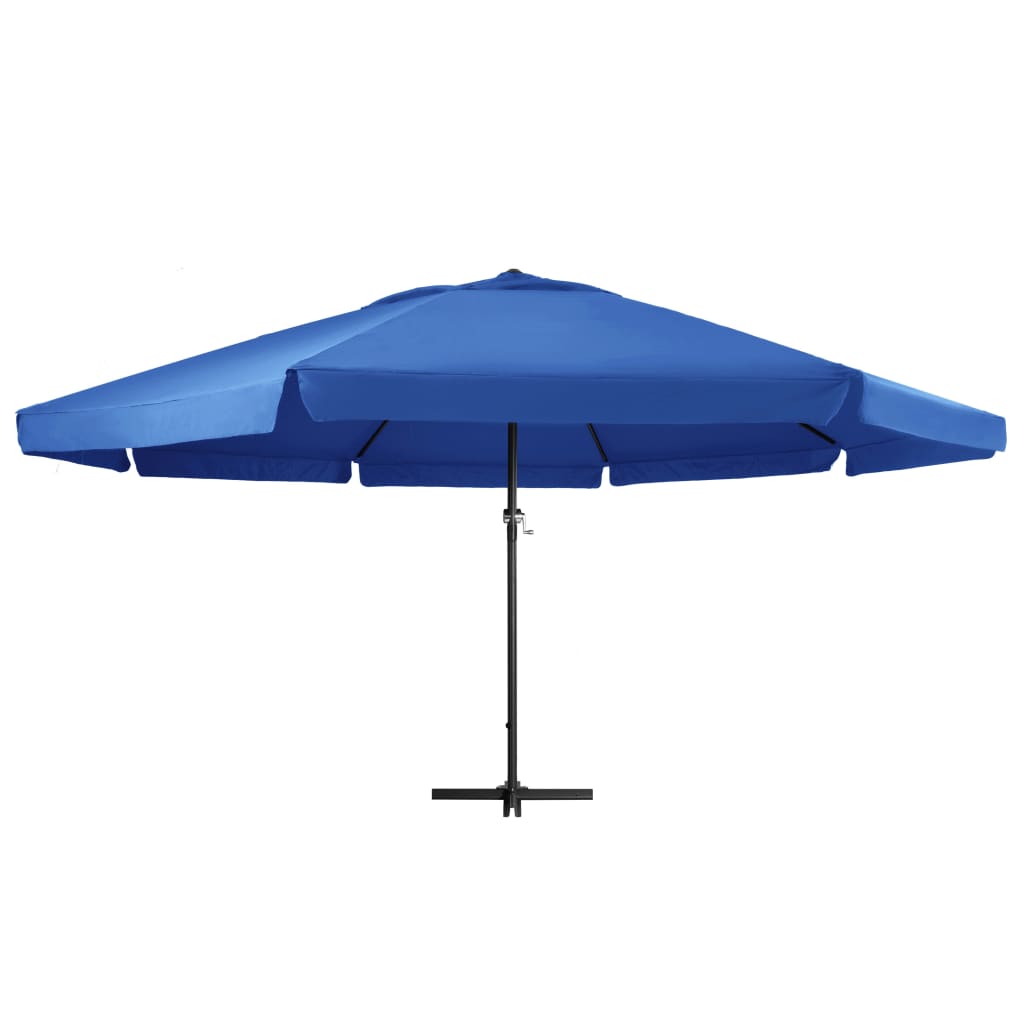 Vidaxl -Parasol mit Aluminiumpol 500 cm Azurblau