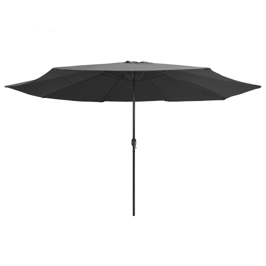 VIDAXL -Parasol mit Metallpol 390 cm Anthrazit -gelöscht