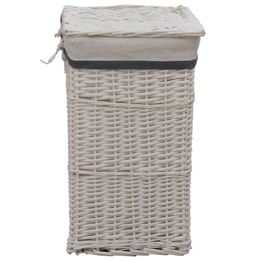 Vidaxl Laundry Basket Willows White