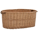 Vidaxl Wood Basket med håndtag 78x54x34 cm Natural Willow Wood