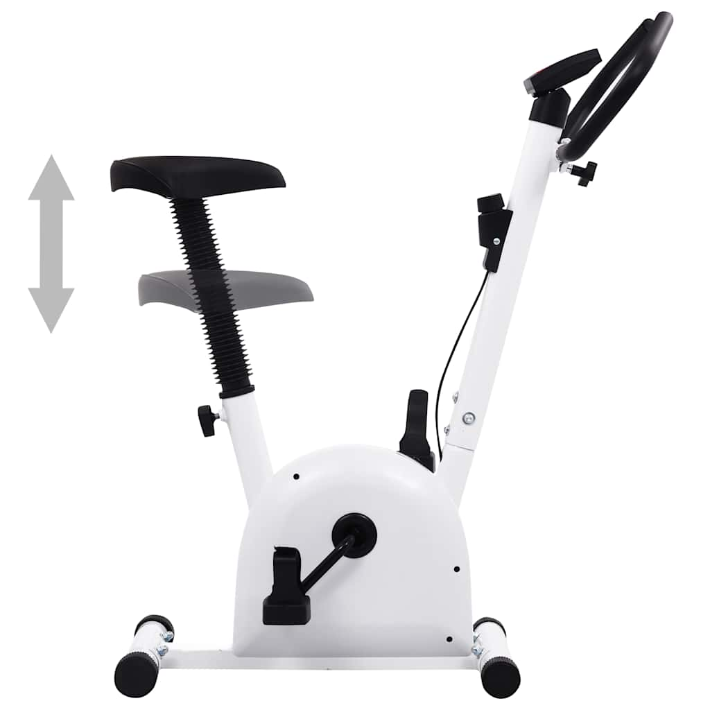 VidaXL exercise bike with tire resistance white