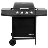 Vidaxl Gasbarbecue Grill mit 4 Brennern Schwarz