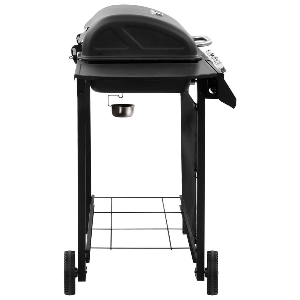 Vidaxl Gasbarbecue Grill mit 4 Brennern Schwarz