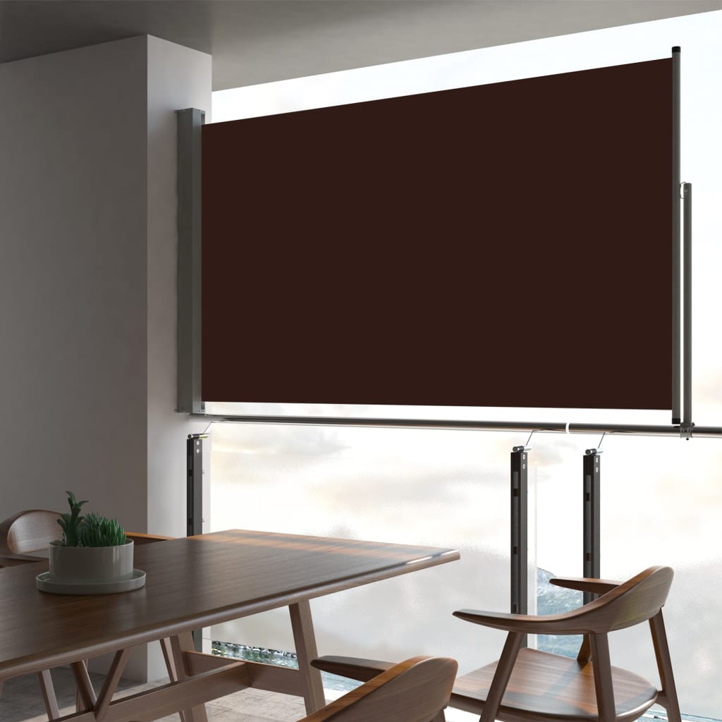 Vidaxl Garden Screen utvidbar 140x300 cm brun