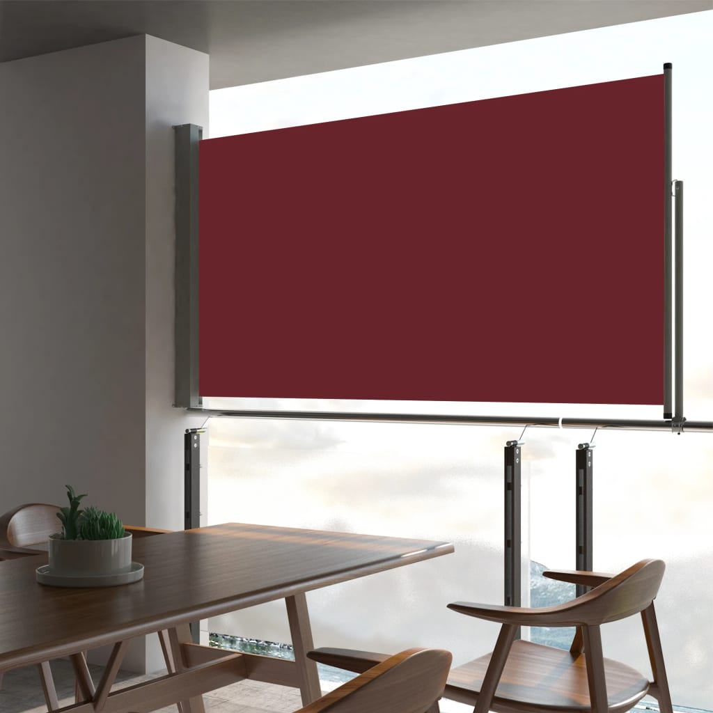 Vidaxl Garden Screen utvidbar 160x300 cm rød