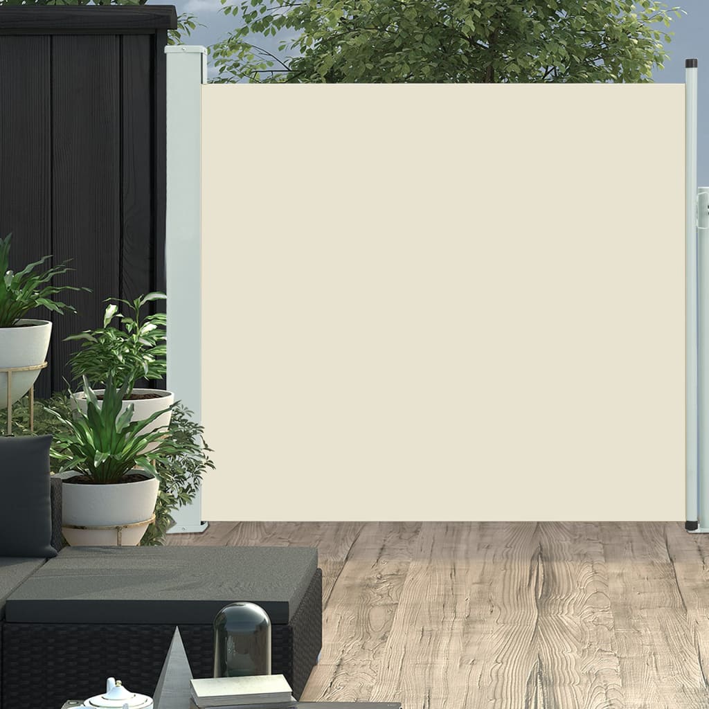 Écran de jardin vidaxl extensible 170x300 cm crème