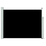 VidaXL Garden screen Extendable 100x500 cm Black