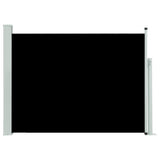 Vidaxl Garden Screen Extendable 120x500 cm svart