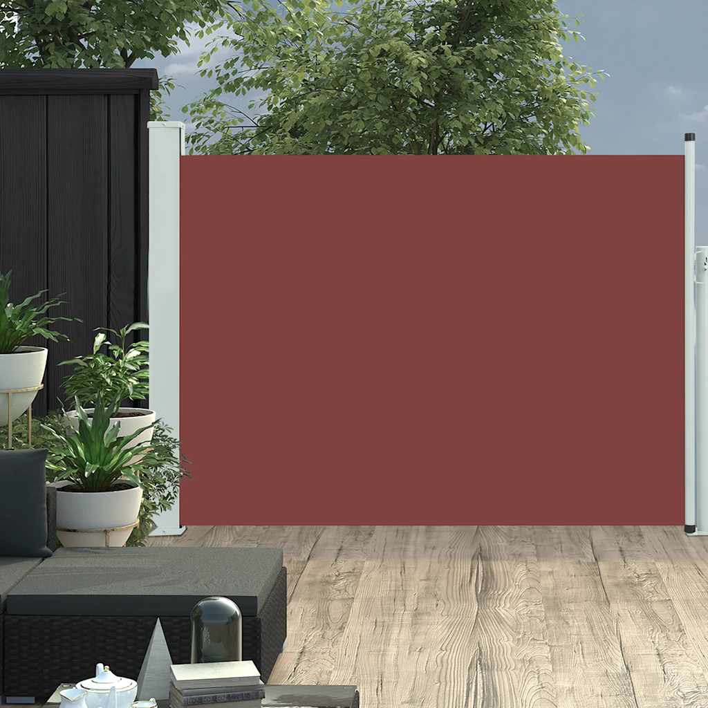 Écran de jardin vidaxl extensible 120x500 cm brun