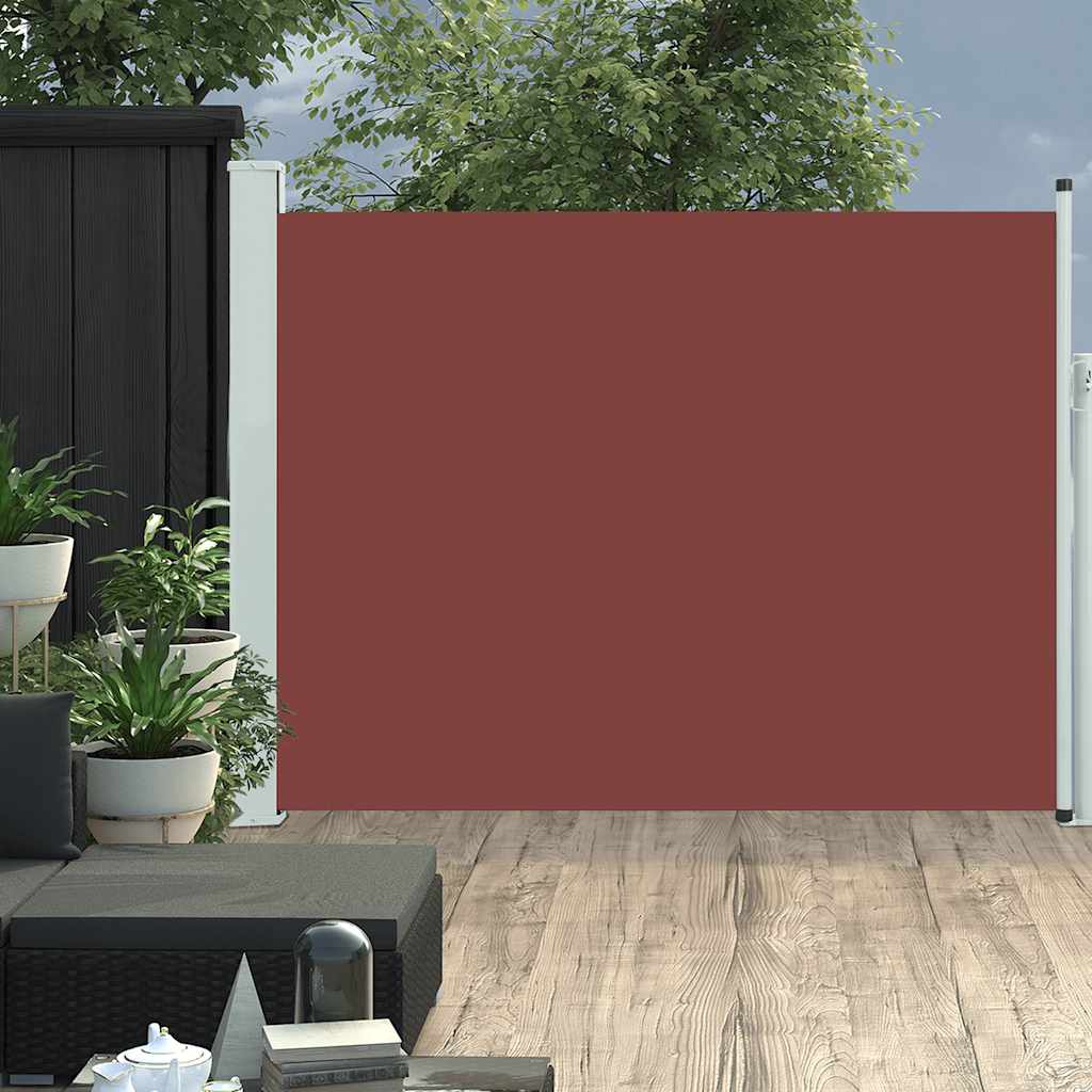 Vidaxl Garden Screen Extendable 140x500 cm Brown