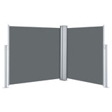 Pare-brise vidaxl extensible 100x600 cm anthracite