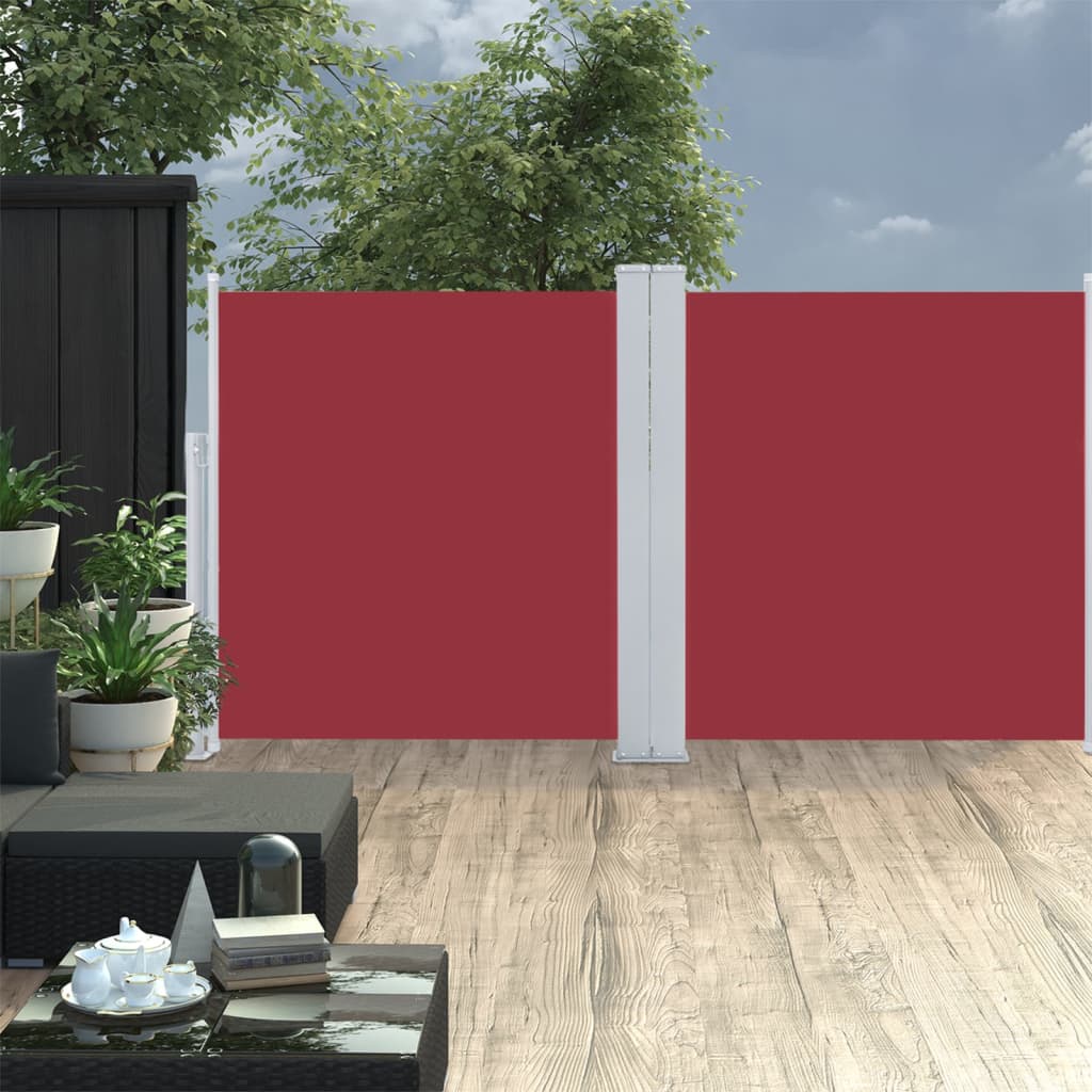 Parabrisas Vidaxl extensible 120x600 cm rojo