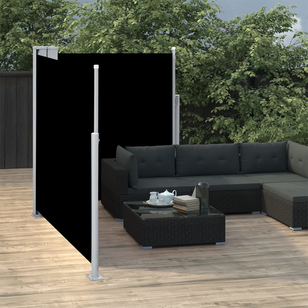 Parabrisas Vidaxl extensible 140x600 cm negro