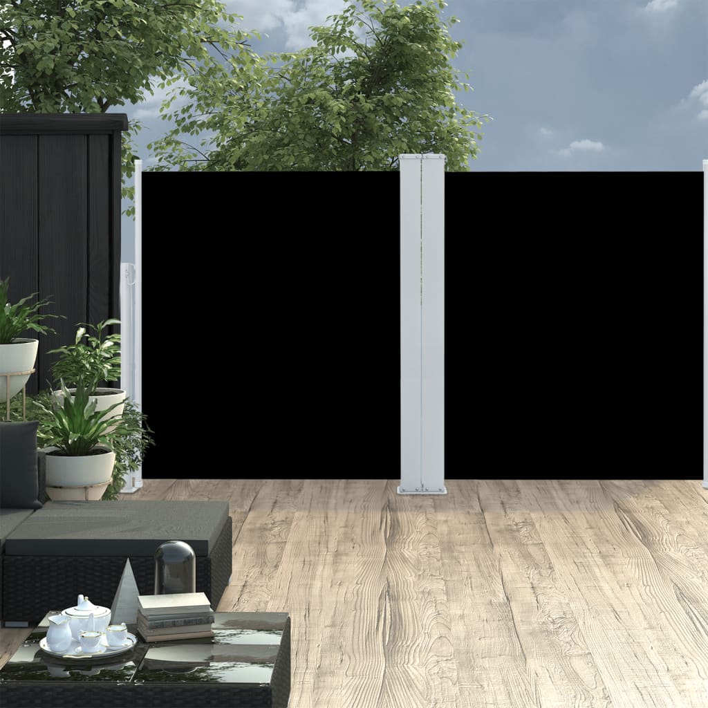 Parabrisas Vidaxl extensible 140x600 cm negro