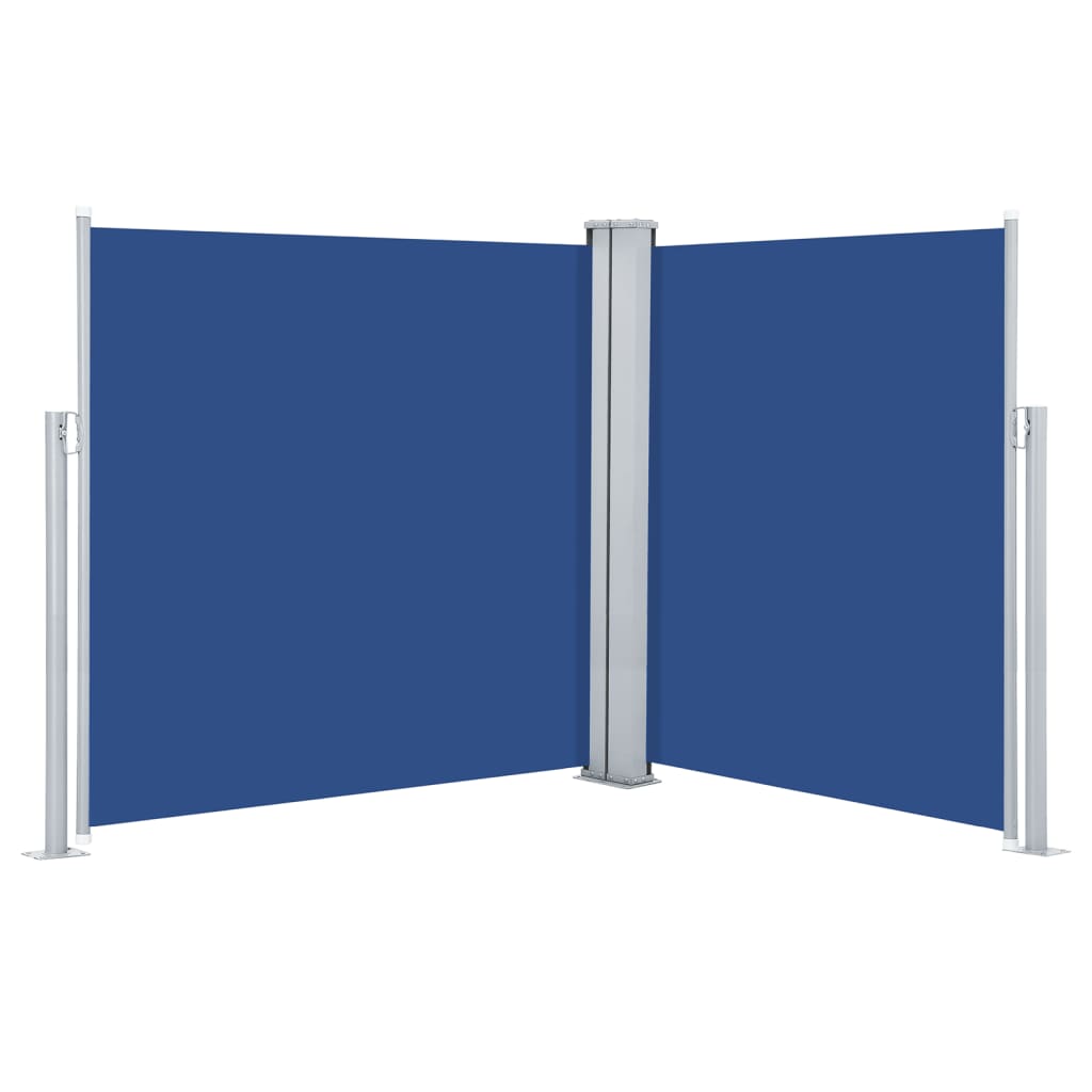 Pare-brise Vidaxl extensible 140x600 cm bleu