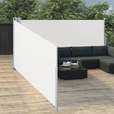 En pare-brise Vidaxl extensible 120x1000 cm crème