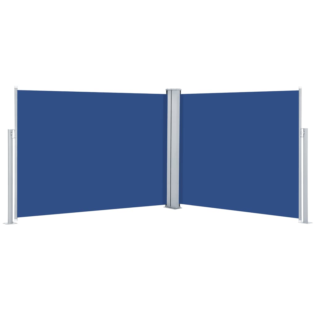 Pare-brise Vidaxl extensible 140x1000 cm bleu