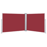 VidaXL Windscherm uittrekbaar 140x1000 cm rood