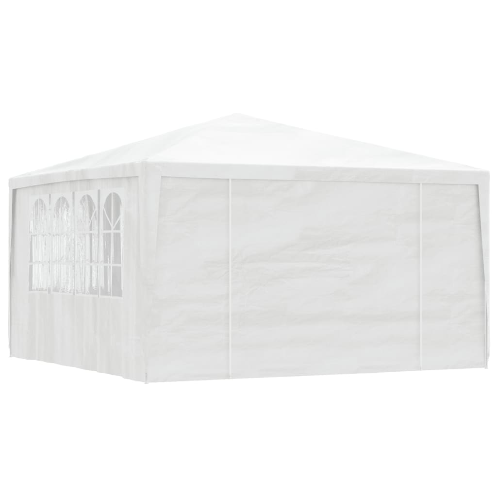 Vidaxl Party Tent med sidevegg profesjonell 90 g m² 4x4 m hvit