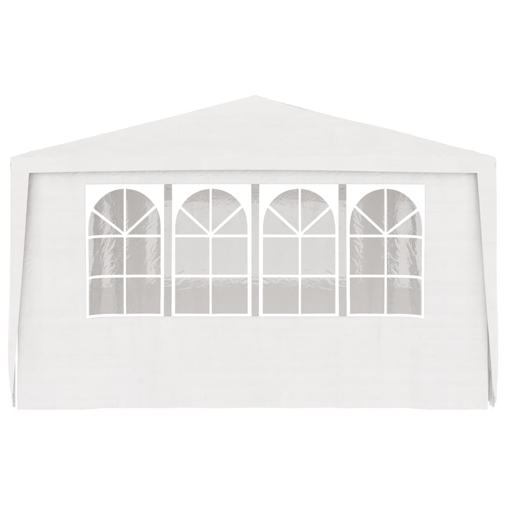 Tente de fête vidaxl avec murs latéraux professionnels 90 g m² 4x6 m blanc