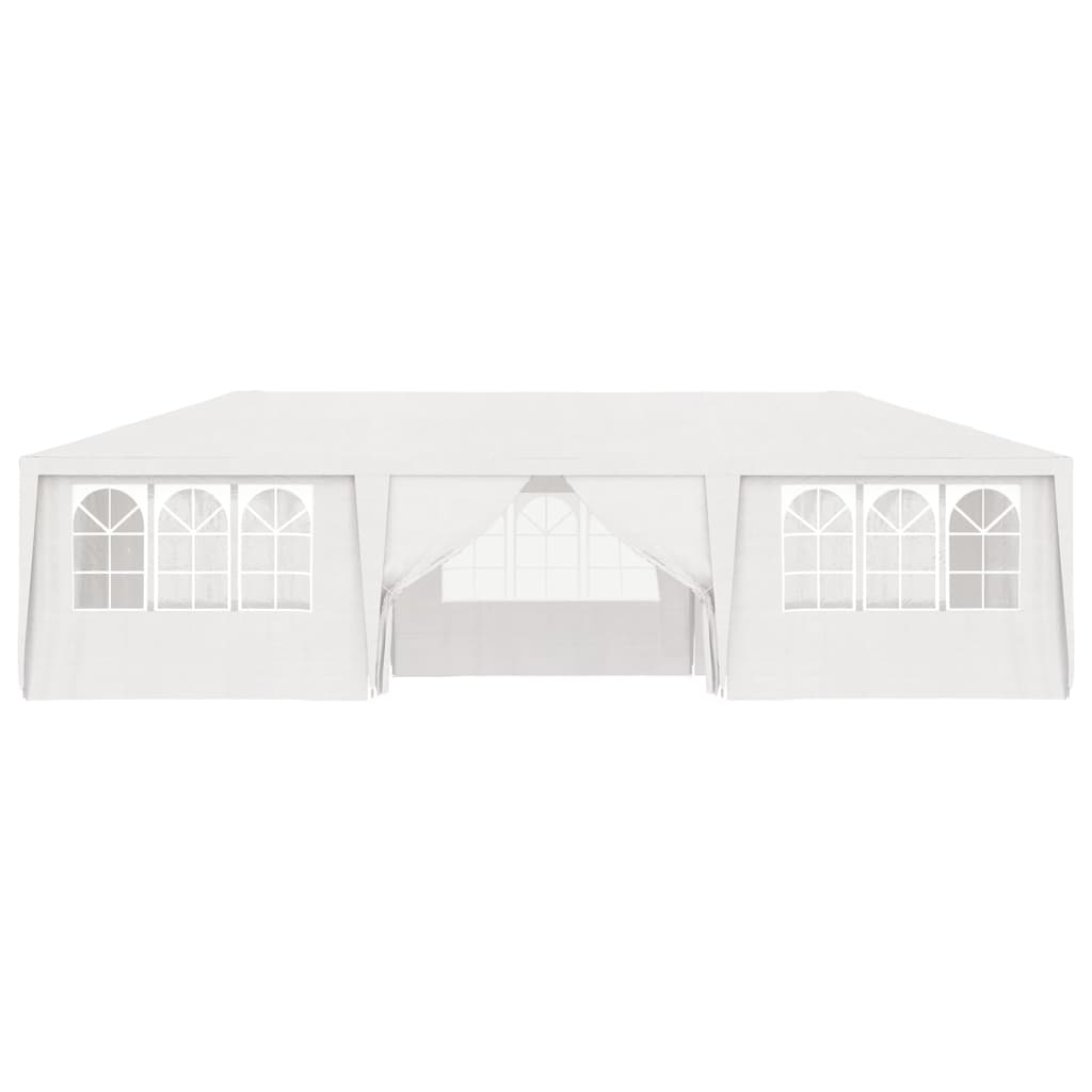 Tente de fête vidaxl avec murs latéraux professionnels 90 g m² 4x9 m blanc