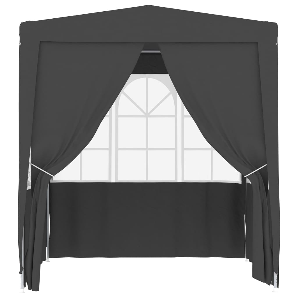 Stan Vidaxl Party se stěnami Profesionální 90 g m² 2,5x2,5 m Anthracite