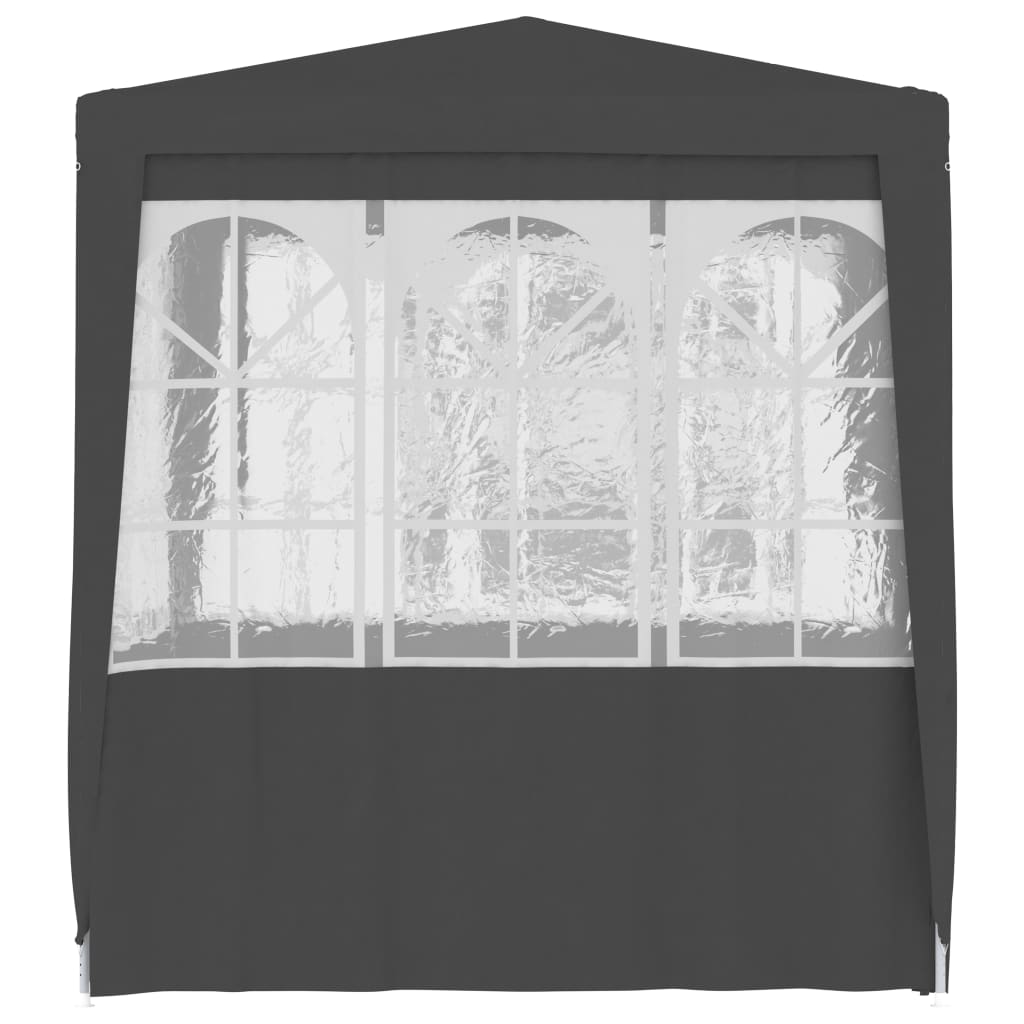 Tenda per feste Vidaxl con pareti professionali 90 g m² 2,5x2,5 m antracite