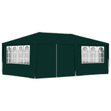 Tenda da festa Vidaxl con pareti laterali professionali 90 g m² 4x6 m verde