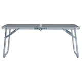 VidaXL Campingtafel inklapbaar 60x40 cm aluminium grijs