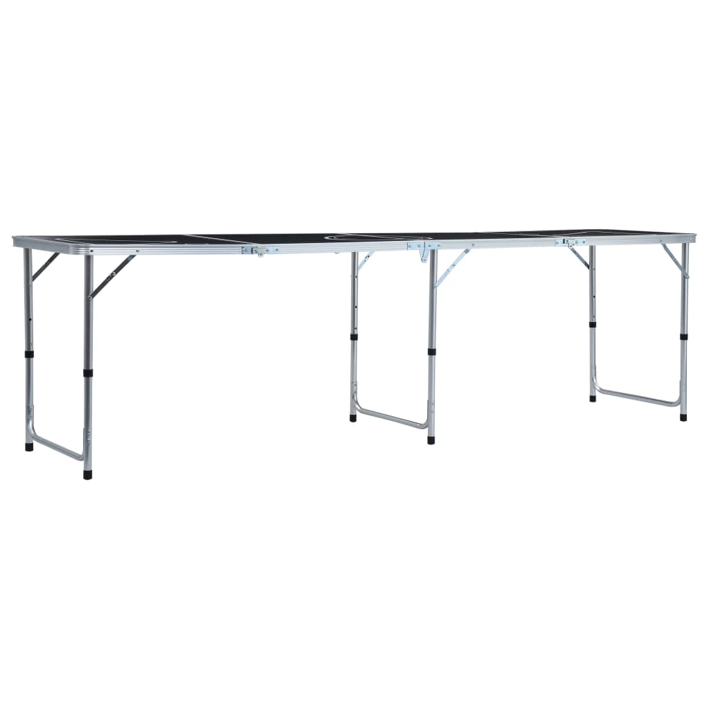 Vidaxl Bier -Pong -Tisch faltbar 240 cm schwarz