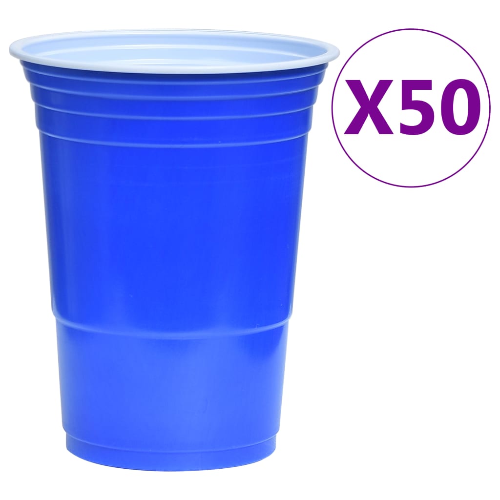 Vidaxl bier -pong tabulky nastavené 0,5 l plastu