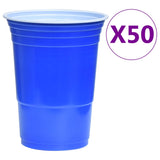 Vidaxl Bier -pong Dëscher Set 0.5 l Plastik