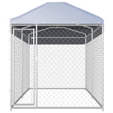 Vidaxl Dog Kennel per l'esterno con tetto 382x192x225 m