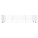 Perrera de perros Vidaxl para 760x760x185 cm de acero galvanizado