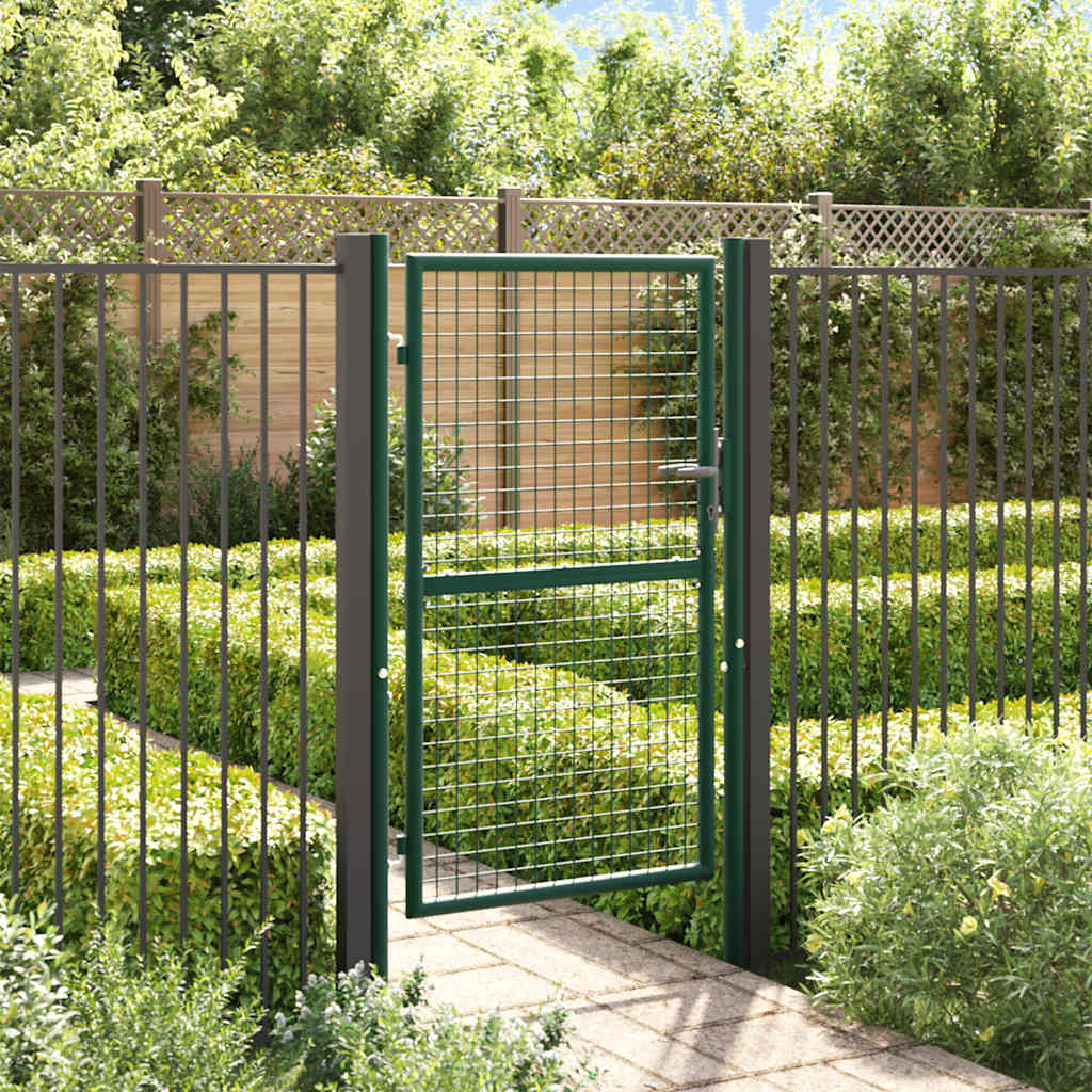 Porta Vidaxl 100x150 cm in acciaio verde