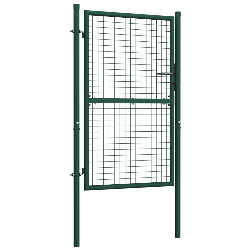 Vidaxl port 100x175 cm steel green