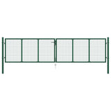 Vidaxl Gaaspoort 390x100 cm en acier vert