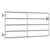 Vidaxl port with 5 rods (95-170) x90 cm steel silver colored