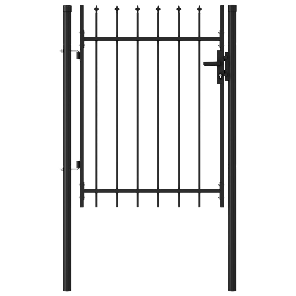 Vidaxl Port s špičatý vrchol pouze 1x1,2 m Steel Black