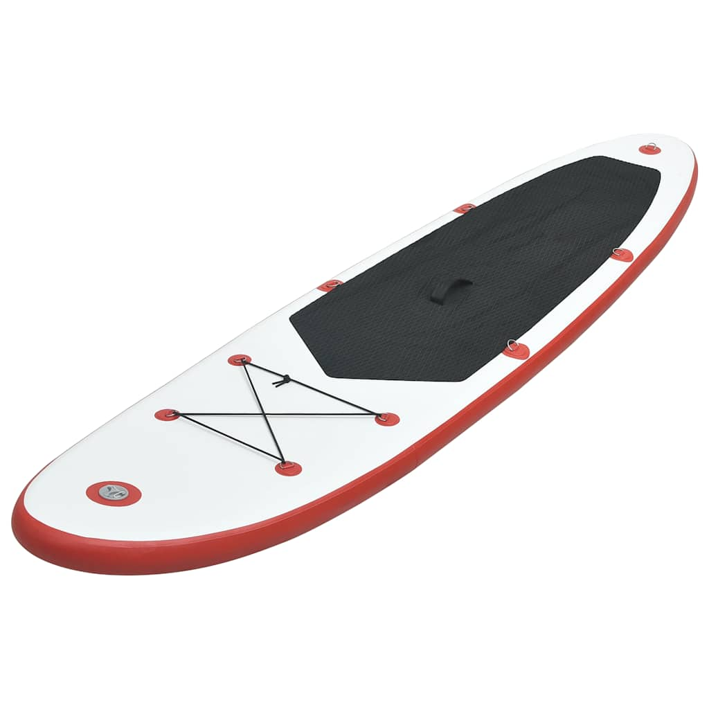 Vidaxl Stand Up Paddleboard Set aufblasbare Rot und Weiß